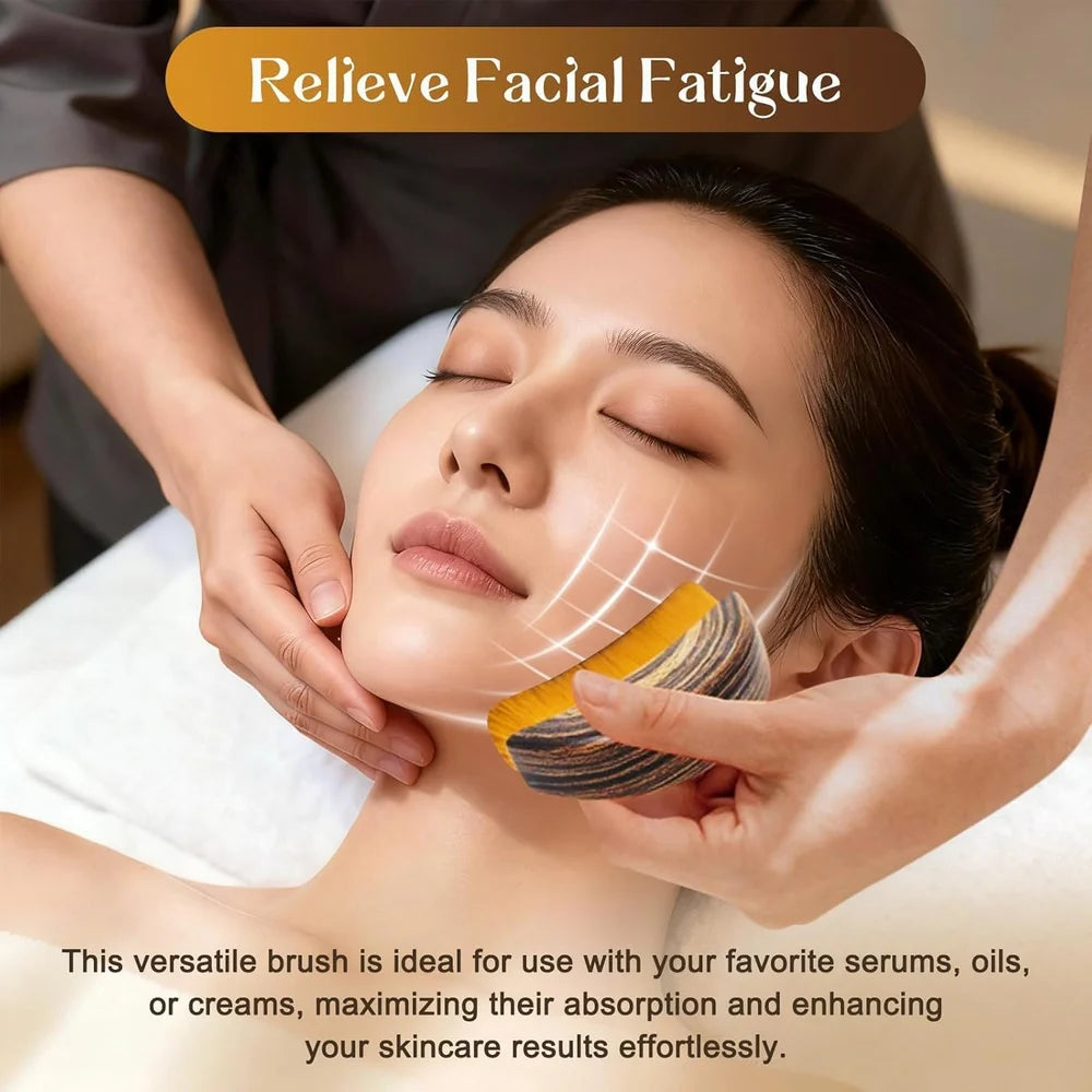 The GlowBrush | Portable Lymphatic Contour Face Brush